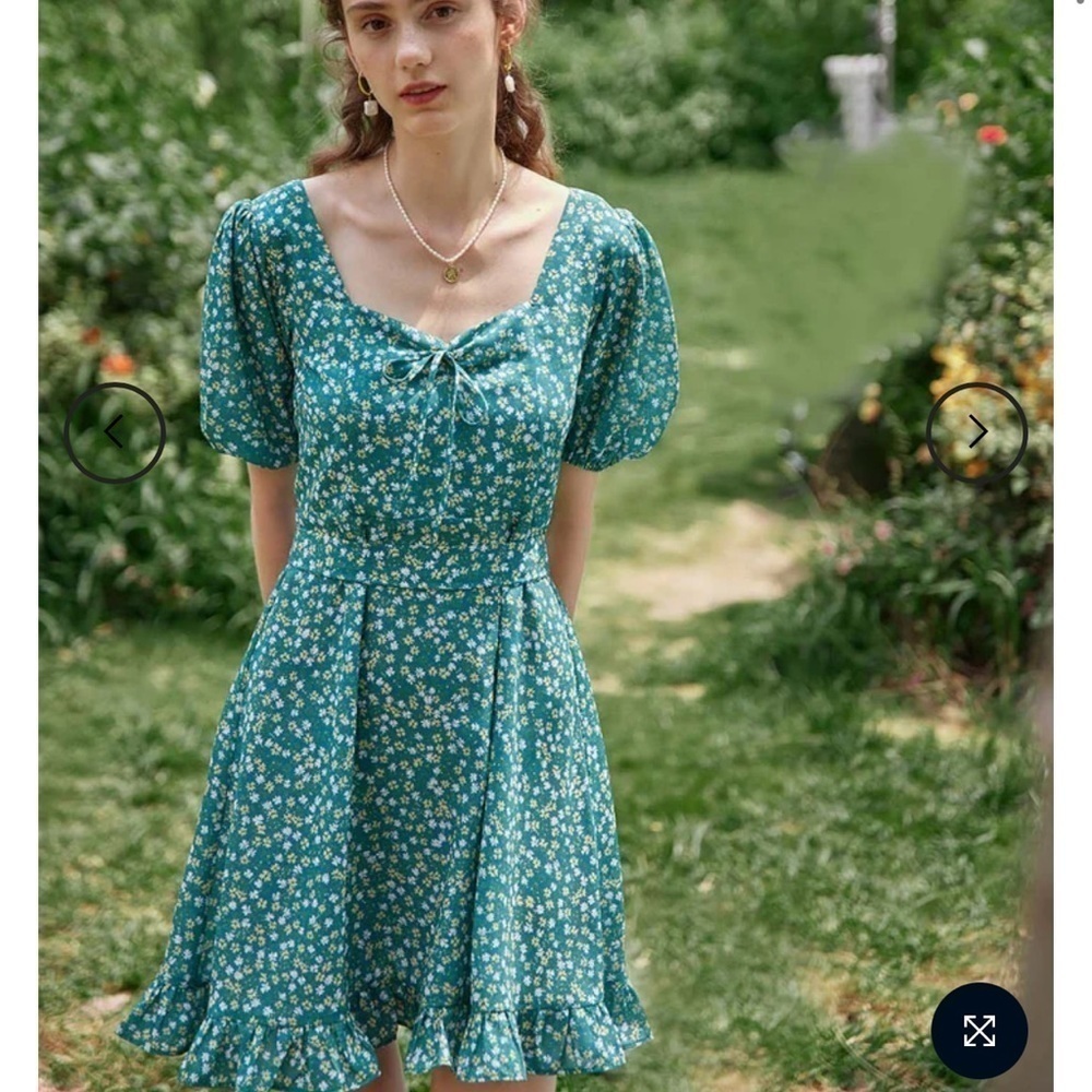 JULI Floral Mini Tea Dress